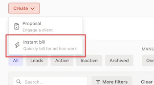 Best practices for creating an instant bill | Ignition Product…